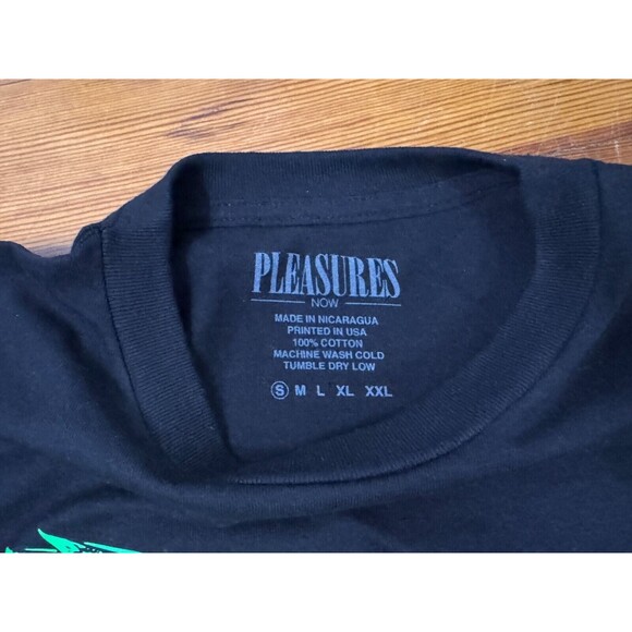 PLEASURES Corn T-Shirt Black Graphic Tee Logo BRAND NEW - Men's Small - Picture 4 of 5